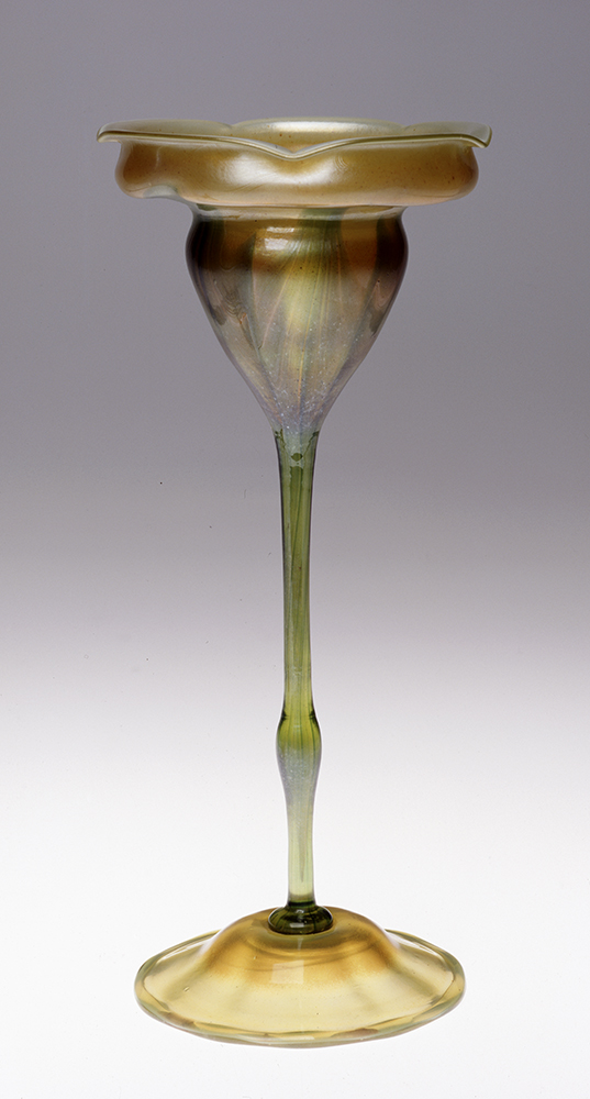 TIffany glass goblet