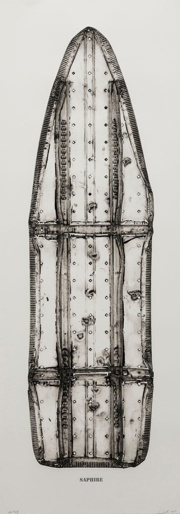 X-Ray image of ironing board
